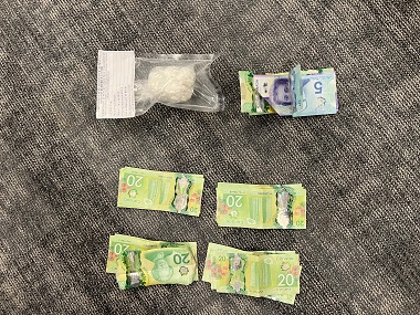 Suspected drugs and Canadian cash